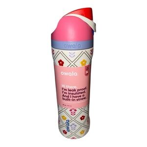 Owala FreeSip Water Bottle 24oz Exclusive Limited Edition Garden Whimsy NWT
